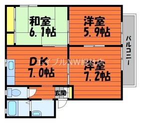 グランドール　A棟の物件間取画像